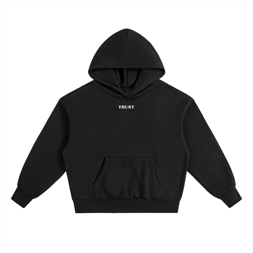 PROVERBS 3:5-6 Heavyweight Fleece Hoodie, black — Trust Collection, EVERREMINDR CO.